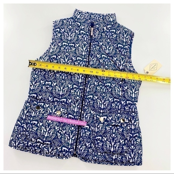 St. Johns Bay Navy Blue Woodland  quilted Vest szS - Picture 5 of 8